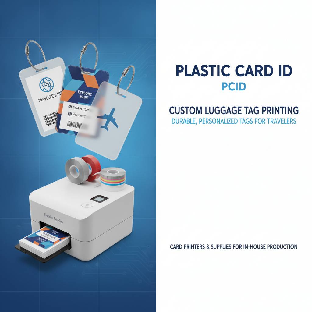 Card Printers and Supplies for In-House Luggage Tag Production